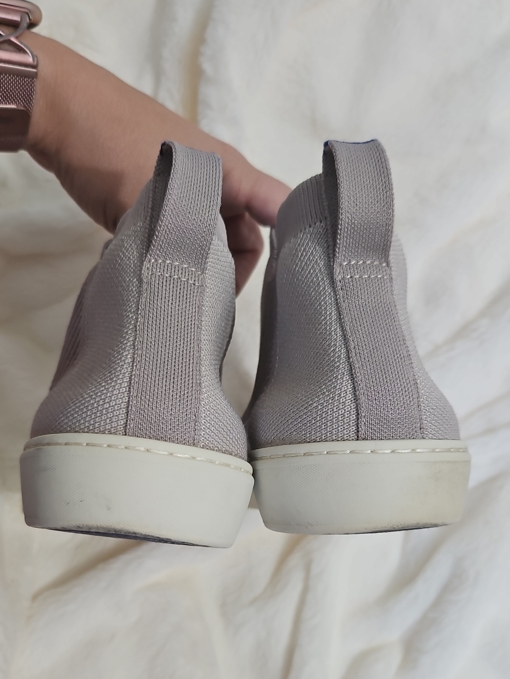 Rothy's The Sneaker Slip-On Knit Sneakers - Women's Size 11 (EU 42) Gray - Picture 9 of 11